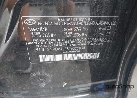 2018 Hyundai Elantra Sel from USA, damaged, VIN 5NPD84LF8JH229838